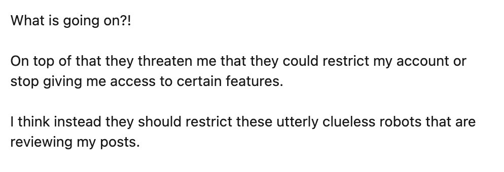 LinkedIn account restriction warning